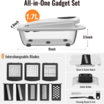 8-Blade Kitchen Chopper, Slicer & Grater Tool Set view 4
