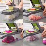 Vegetable Chopper Dicer with Container view 2